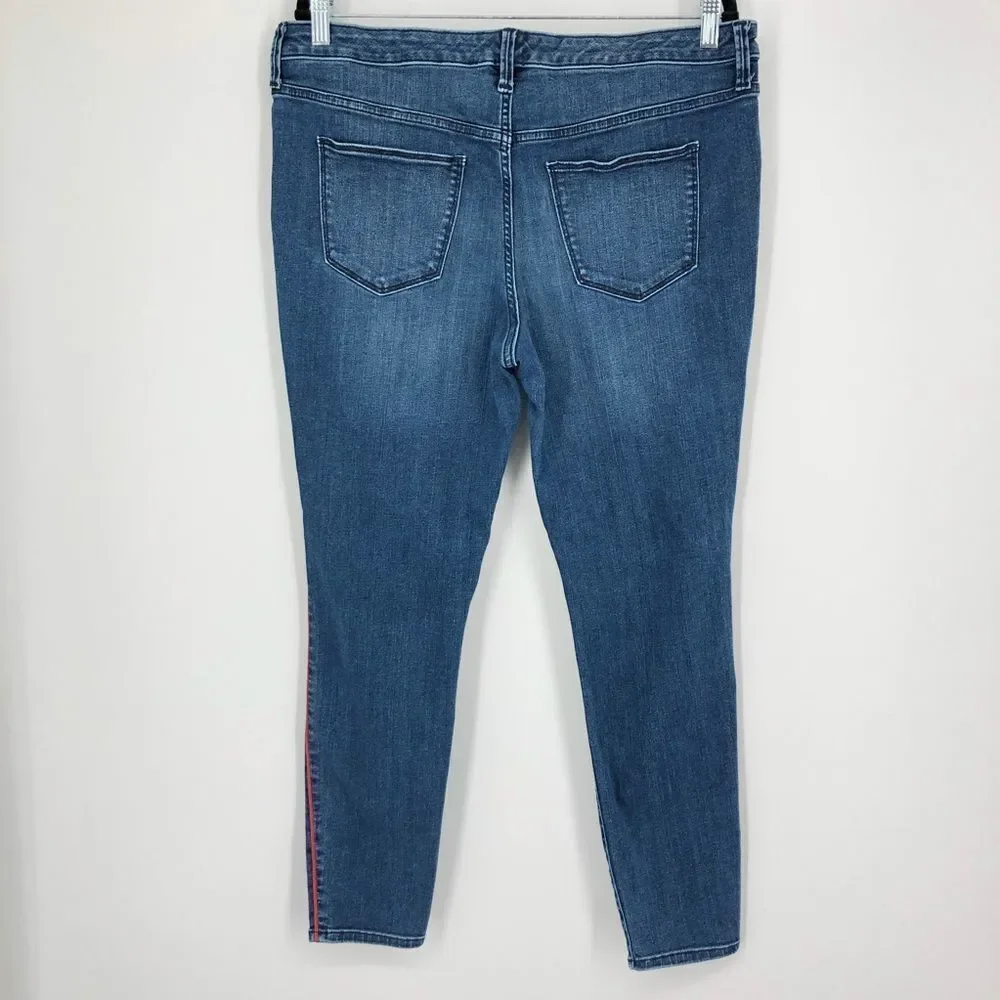 Universal Thread Mid Rise Jegging Red Side Stripe‎